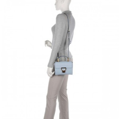 Coccinelle Arlettis Handbag grained leather light blue