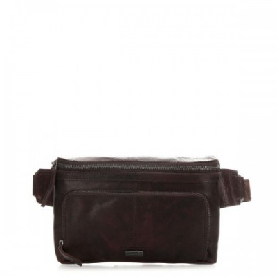 Spikes & Sparrow Bronco Fanny pack leather dark brown