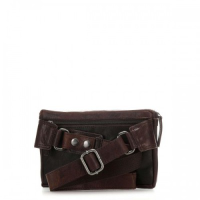 Spikes & Sparrow Bronco Fanny pack leather dark brown