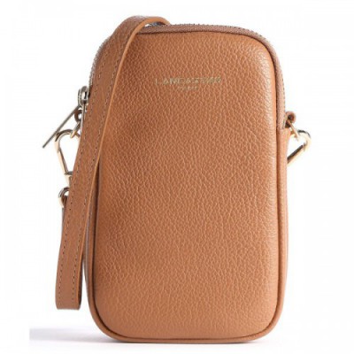 Lancaster Dune Phone bag grained cow leather camel