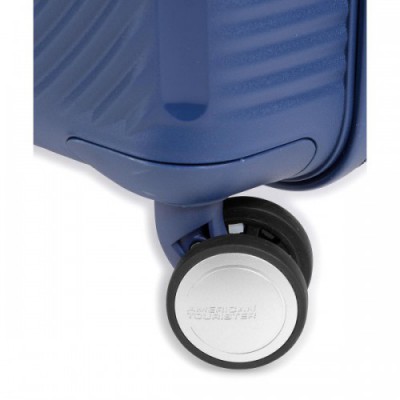 American Tourister Soundbox Spinner (4 wheels) navy 55 cm