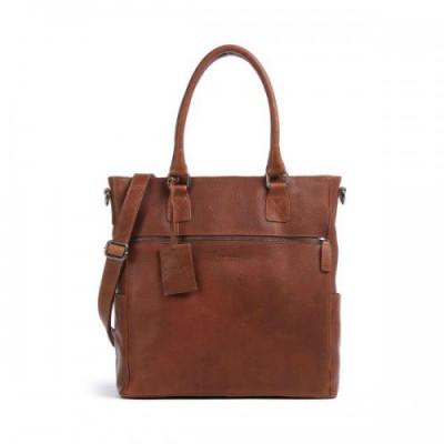 Burkely Antique Avery Tote bag 13″ grained leather brown