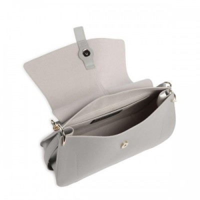 Furla Flow L Shoulder bag fine grain leather grey