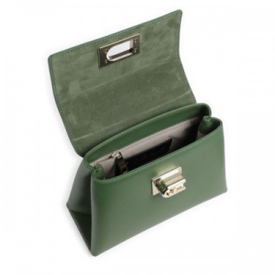Furla 1927 Mini Crossbody bag grained leather green