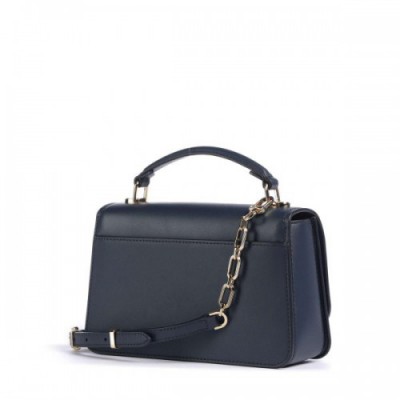 Michael Kors Delancey Handbag fine grain cow leather navy