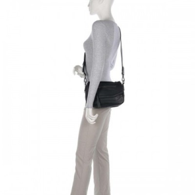 FredsBruder Bestie Crossbody bag recycled leather black