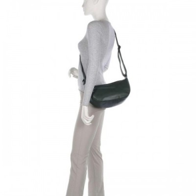 Aunts & Uncles Jamie's Orchard Crocus Crossbody bag fine grain cow leather dark green