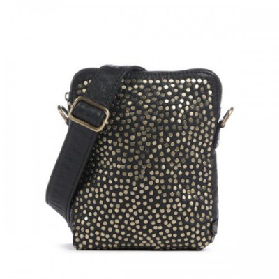 Depeche Power Parade Crossbody bag softly grained calfskin black