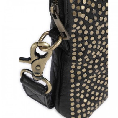 Depeche Power Parade Crossbody bag softly grained calfskin black