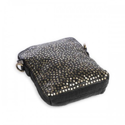 Depeche Power Parade Crossbody bag softly grained calfskin black