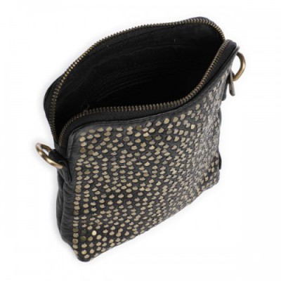 Depeche Power Parade Crossbody bag softly grained calfskin black