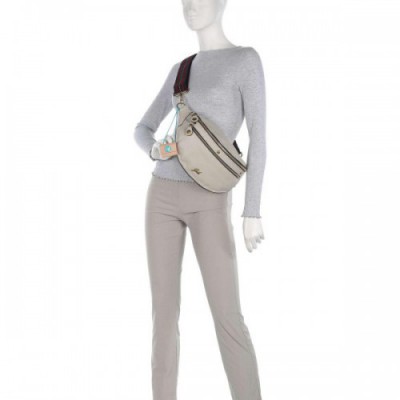 Gabs Nashville Adriana Fanny pack grained calfskin beige