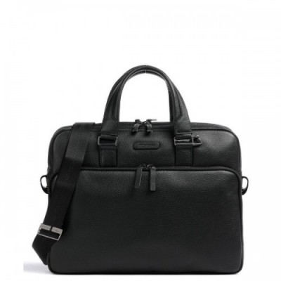 Piquadro Collezione Modus Restyling Briefcase 15″ grained cow leather black