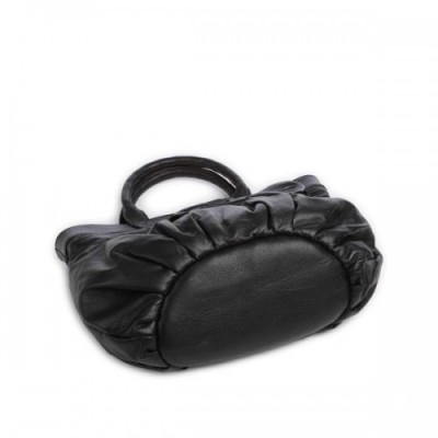 Depeche Girlhood Handbag sheepskin leather black