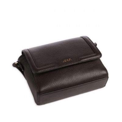 JOOP! Giada Lorena Crossbody bag grained calfskin dark brown