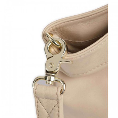 Depeche Girlhood Handbag sheepskin leather beige
