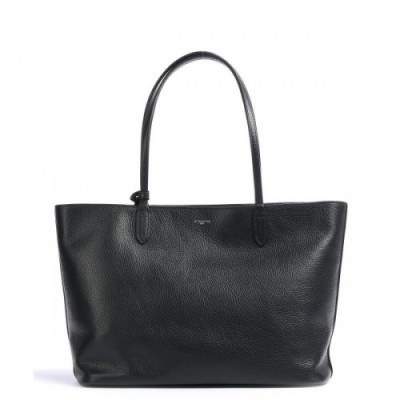 Le Tanneur Louise Tote bag grained leather black