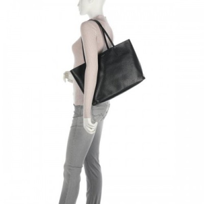 Le Tanneur Louise Tote bag grained leather black