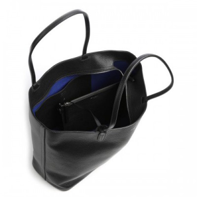 Le Tanneur Louise Tote bag grained leather black