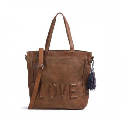 Taschendieb Wien Versöhnungsstraße 1 Tote bag grained cow leather brown