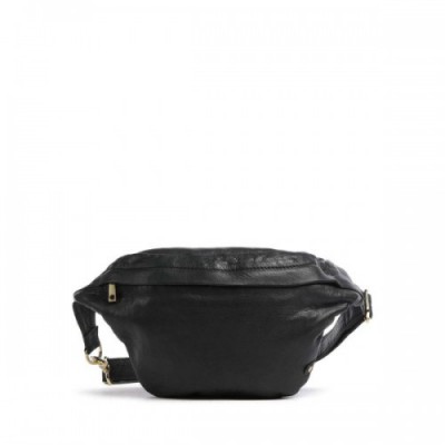 Depeche Golden Chic Fanny pack softly grained calfskin black