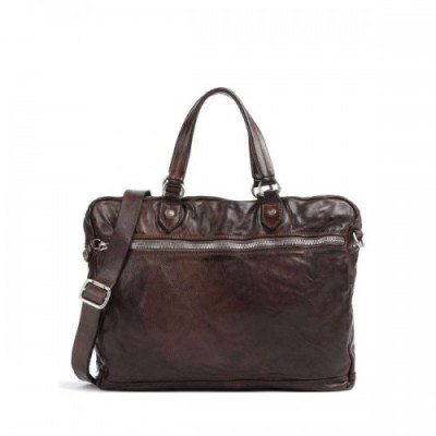Campomaggi Briefcase 15″ fine grain cow leather dark brown