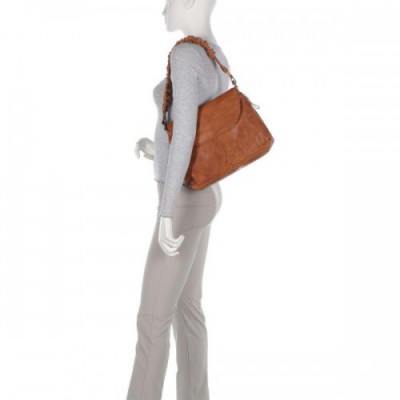 Spikes & Sparrow Apache Kimberley Shoulder bag grained leather brown