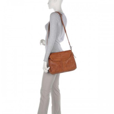 Spikes & Sparrow Apache Kimberley Shoulder bag grained leather brown