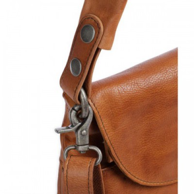 Spikes & Sparrow Apache Kimberley Shoulder bag grained leather brown
