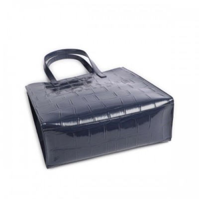 Ted Baker Croccon Tote bag synthetic dark blue