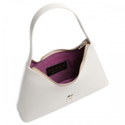 Furla Diamante S Shoulder bag leather ivory