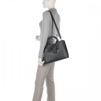 Guess Meridian Handbag synthetic dark grey