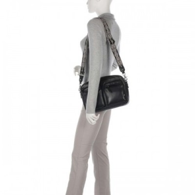 Depeche Design Destination Shoulder bag softly grained calfskin black