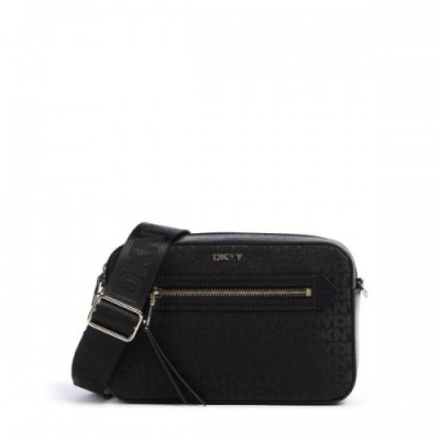 DKNY Bryant Crossbody bag fine grain cow leather, polyester black