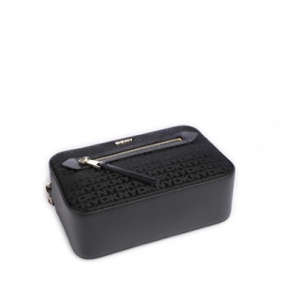 DKNY Bryant Crossbody bag fine grain cow leather, polyester black