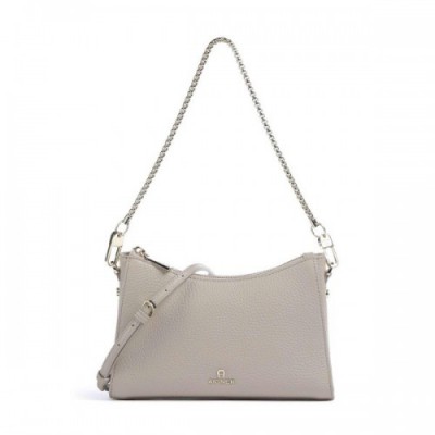 Aigner Ivy S Shoulder bag grained cow leather beige