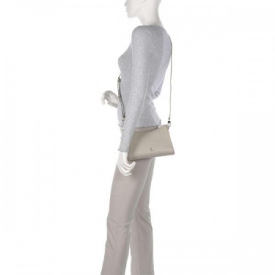 Aigner Ivy S Shoulder bag grained cow leather beige