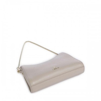 Aigner Ivy S Shoulder bag grained cow leather beige