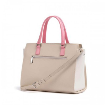 Lancaster Smooth Handbag cow leather beige