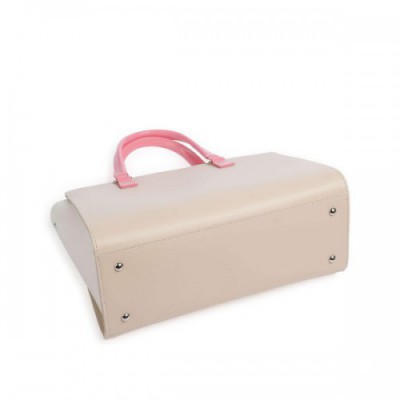 Lancaster Smooth Handbag cow leather beige