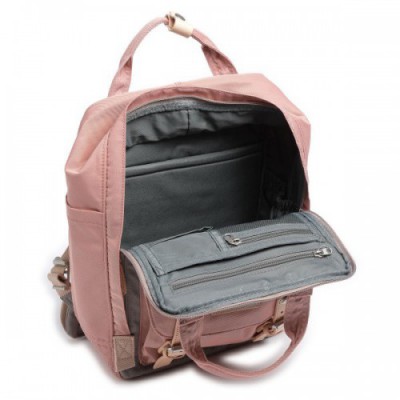 Doughnut Macaroon Backpack 14″ nylon antique pink