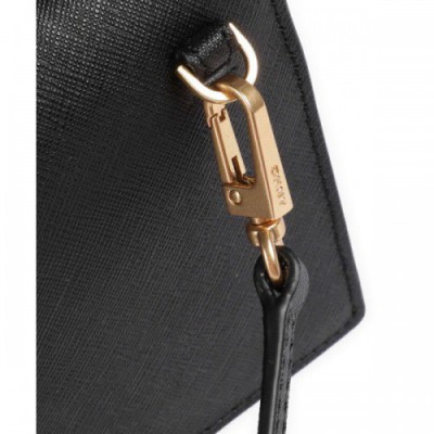 DKNY Avril Crossbody bag saffiano cow leather black