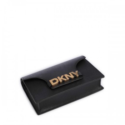 DKNY Avril Crossbody bag saffiano cow leather black