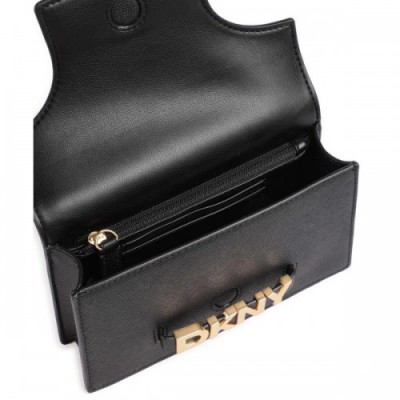 DKNY Avril Crossbody bag saffiano cow leather black