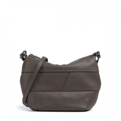 Liebeskind Edda Calf Optic S Crossbody bag fine grain leather dark grey