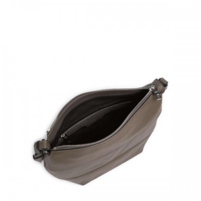 Liebeskind Edda Calf Optic S Crossbody bag fine grain leather dark grey
