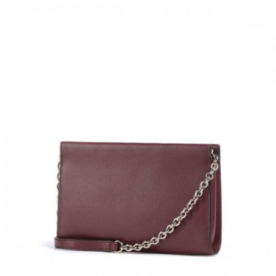 Furla Camelia Mini Crossbody bag grained leather dark red