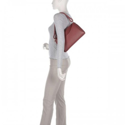 Coccinelle Eclyps Shoulder bag grained leather brown