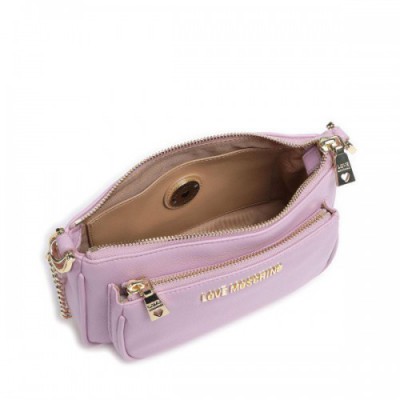 Love Moschino Pouch Charm Shoulder bag synthetic violet