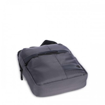 Piquadro Wollem Crossbody bag recycled polyester dark grey